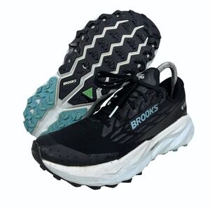 Brooks Cascadia 17 GTX Womens Trail Running Shoes 8 Ebony Black Blue 1204451B010